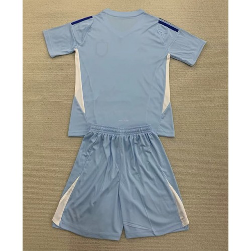 Španjolska Golmanski Domaci Dres za Dječji EP 2024 Kratak Rukavima (+ kratke hlače)